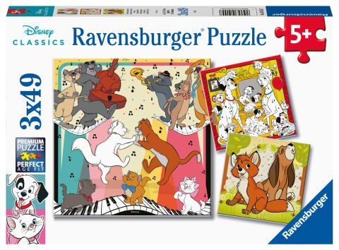 3x49 Parça Puzzle Walt Disney Hayvanlar