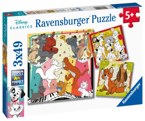 3x49 Parça Puzzle Walt Disney Hayvanlar
