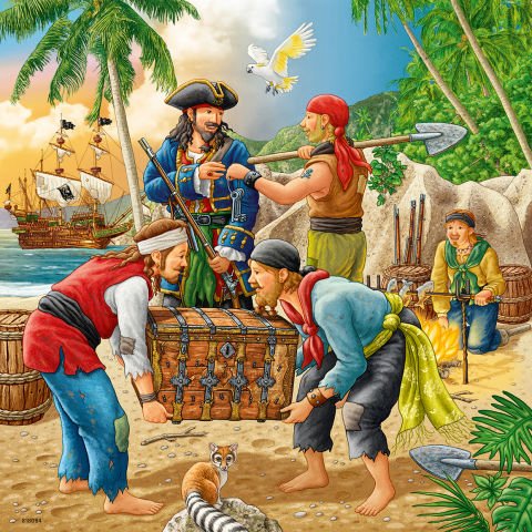3x49 Parça Puzzle Açık Deniz Macerası