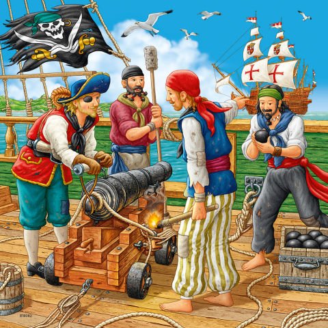 3x49 Parça Puzzle Açık Deniz Macerası