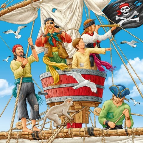 3x49 Parça Puzzle Açık Deniz Macerası