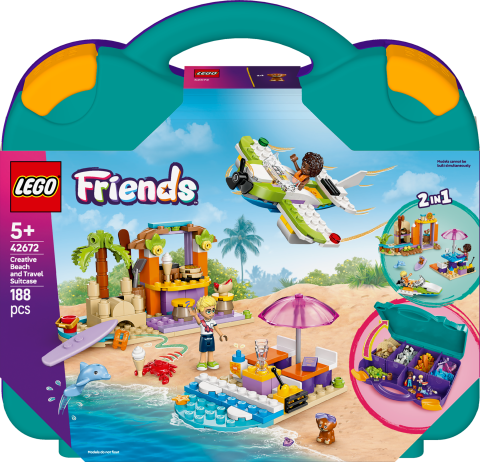 LEGO® Friends Yaratıcı Plaj ve Seyahat Bavulu İnşa Edilebilen Oyuncak Seti 42672