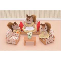 Sylvanian Families 3 Parça Koltuk Seti ve Orta Sehpa