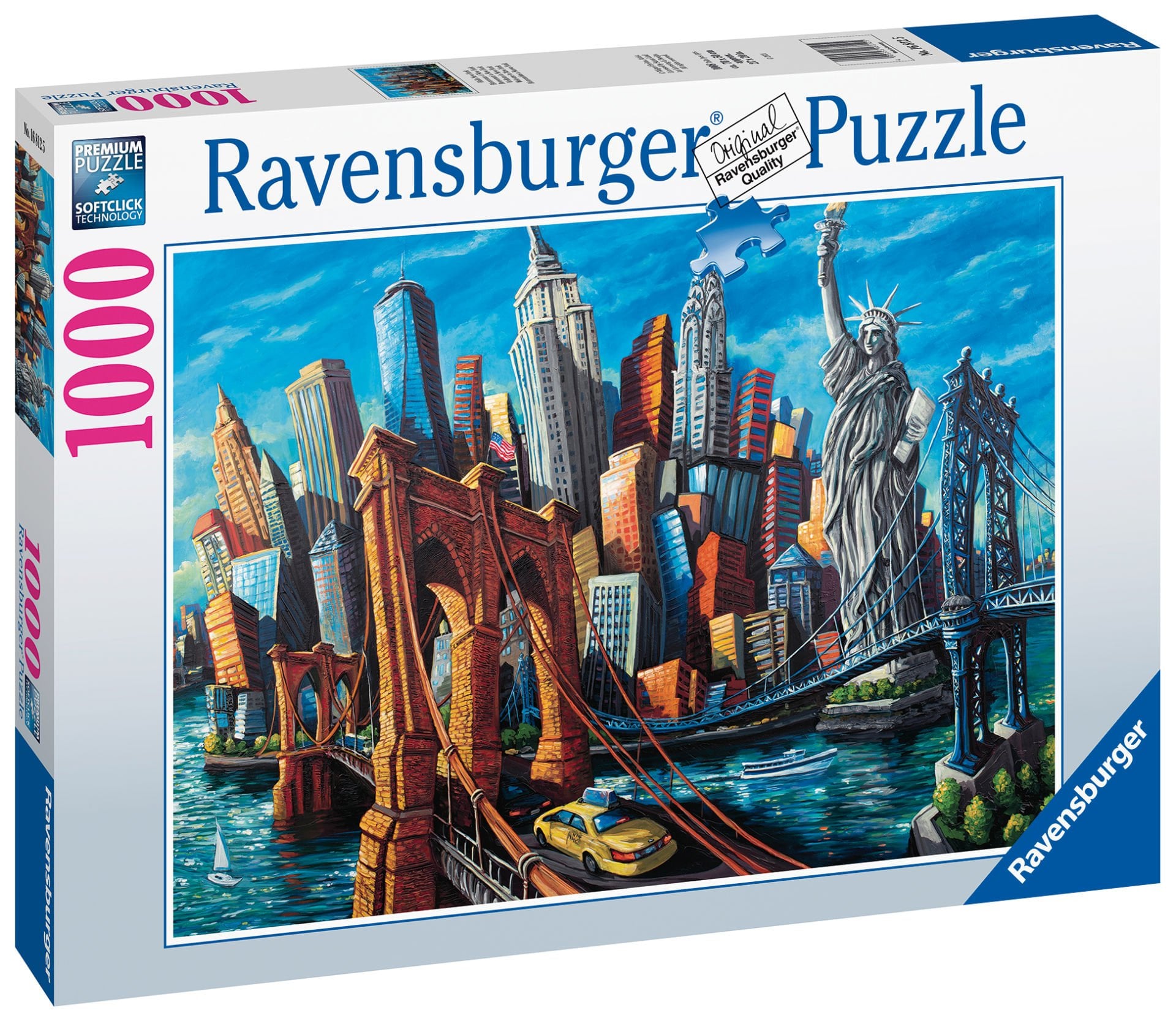 1000 Parça Puzzle New York Eriyen Şehirler
