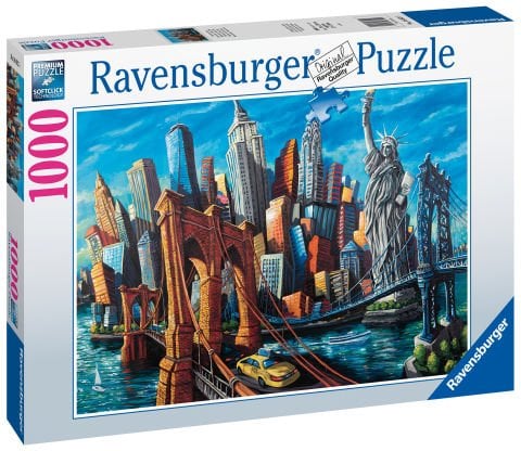 1000 Parça Puzzle New York Eriyen Şehirler