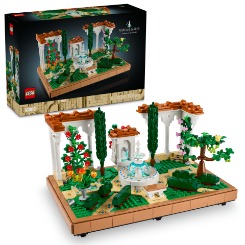 LEGO® Icons Fıskiyeli Bahçe Yetişkinler için Ev ve Ofis Dekoru Yapım Seti 10359