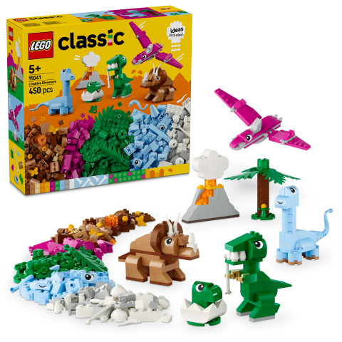 LEGO® Classic Yaratıcı Dinozorlar Hayal Gücünü Geliştiren Modeller 11041