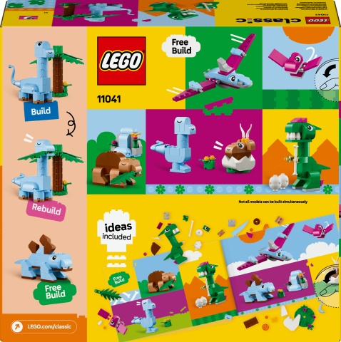 LEGO® Classic Yaratıcı Dinozorlar Hayal Gücünü Geliştiren Modeller 11041