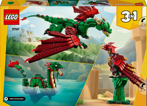 LEGO® Creator 3'ü 1 Arada Orta Çağ Ejderhası Oyun Seti 31161