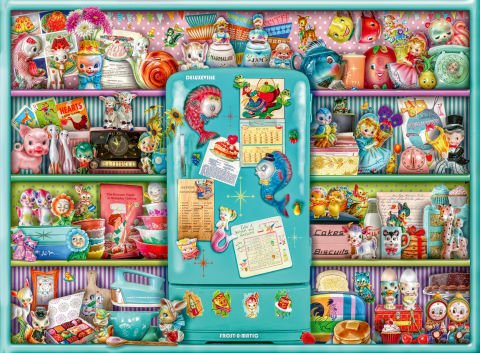 500 Parça Puzzle Renkli Mutfak