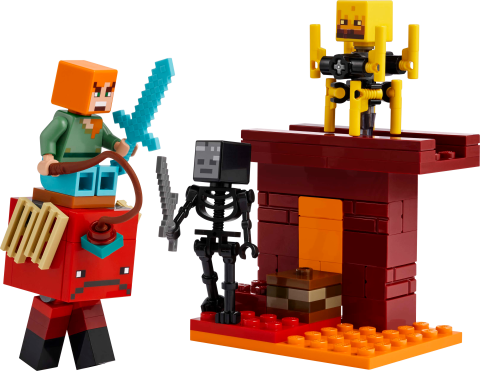 LEGO® Minecraft® Nether Lav Savaşı Çocuklar için Video Oyunu Oyuncağı 21266