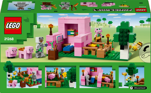 LEGO® Minecraft® Yavru Domuz Evi Çocuklar için Hayvanlı Yapım Oyuncağı 21268