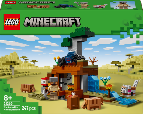 LEGO® Minecraft® Armadillo Maden Keşfi Video Oyunu Figürü 21269