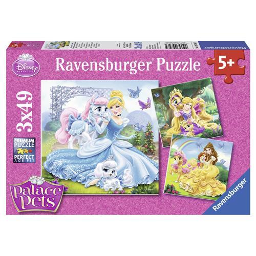 3x49 Parça Puzzle Walt Disney Belle Cinderella Rapunzel