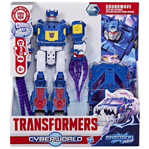 Transformers CYBERWORLD Energon Dalgalanması Soundwave Derin Deniz Kaşifi