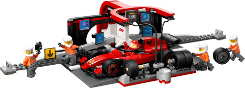 LEGO® City Ferrari Arabalı F1® Pit Stop ve Pit Ekibi Oyuncak Yarış Aracı 60443