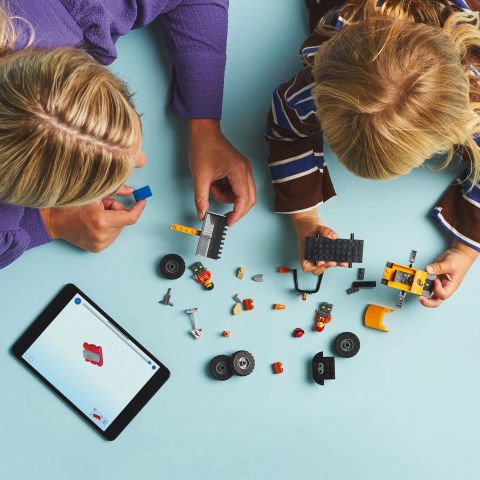 LEGO® Sarı Tekerlekli İnşaat Yükleyicisi İnşa Edilebilen Araç Seti 60450