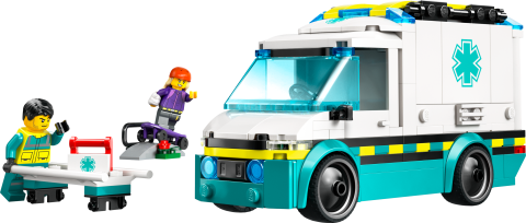 LEGO® City Acil Yardım Ambulansı Oyuncak Araç Yapım Seti 60451