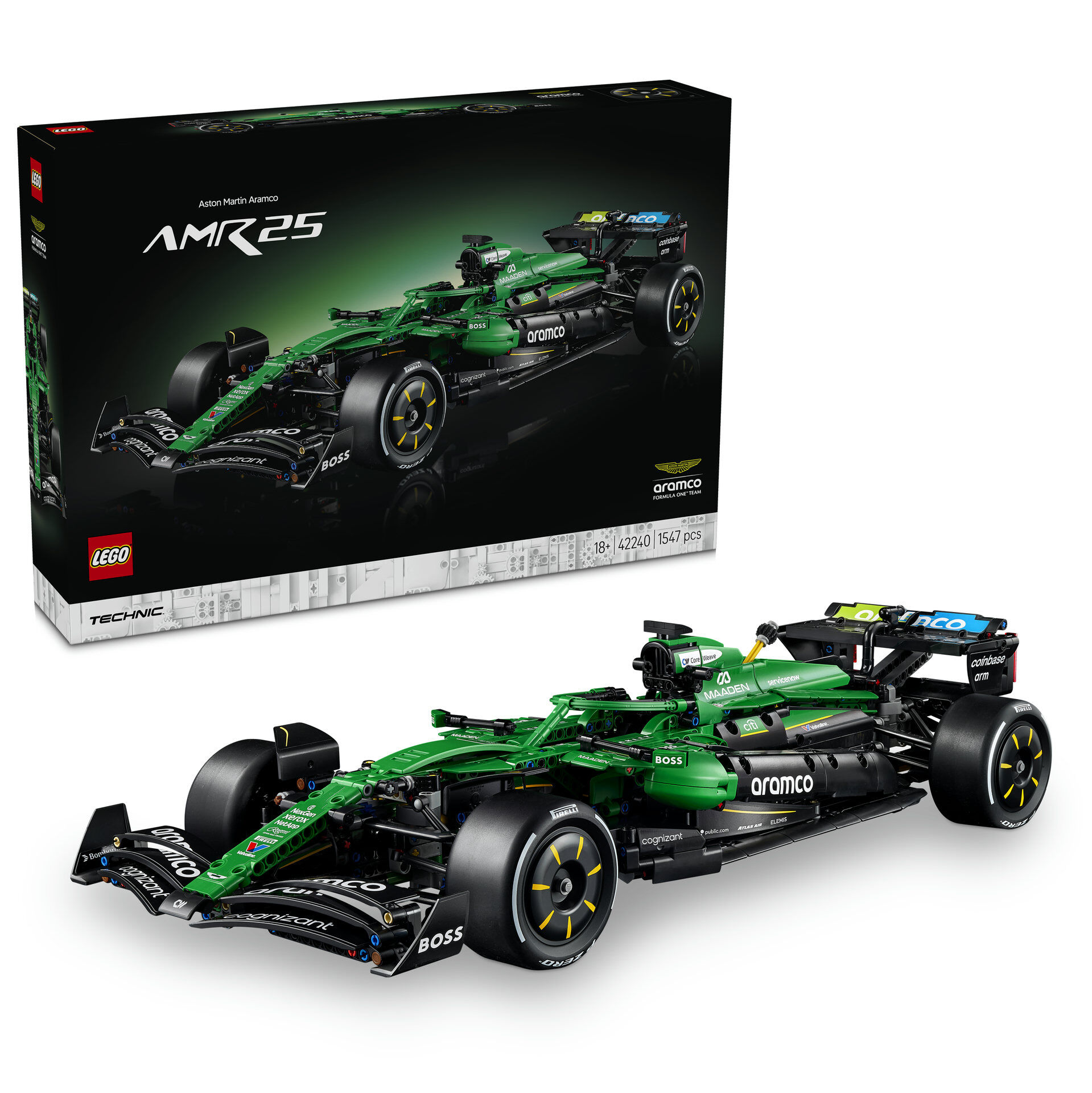 LEGO Technic Aston Martin Aramco AMR25 F1 Araba 42240