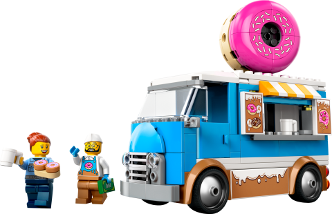 LEGO® City Donut Kamyonu 5 Yaş ve Üzeri Çocuklar için Seyyar Satıcı Oyuncağı 60452