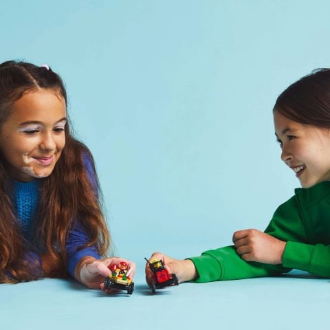 LEGO® City Pizza Arabası İtfaiye Kamyonuna Karşı Yarış Arabası Paketi Yarış Seti 60458