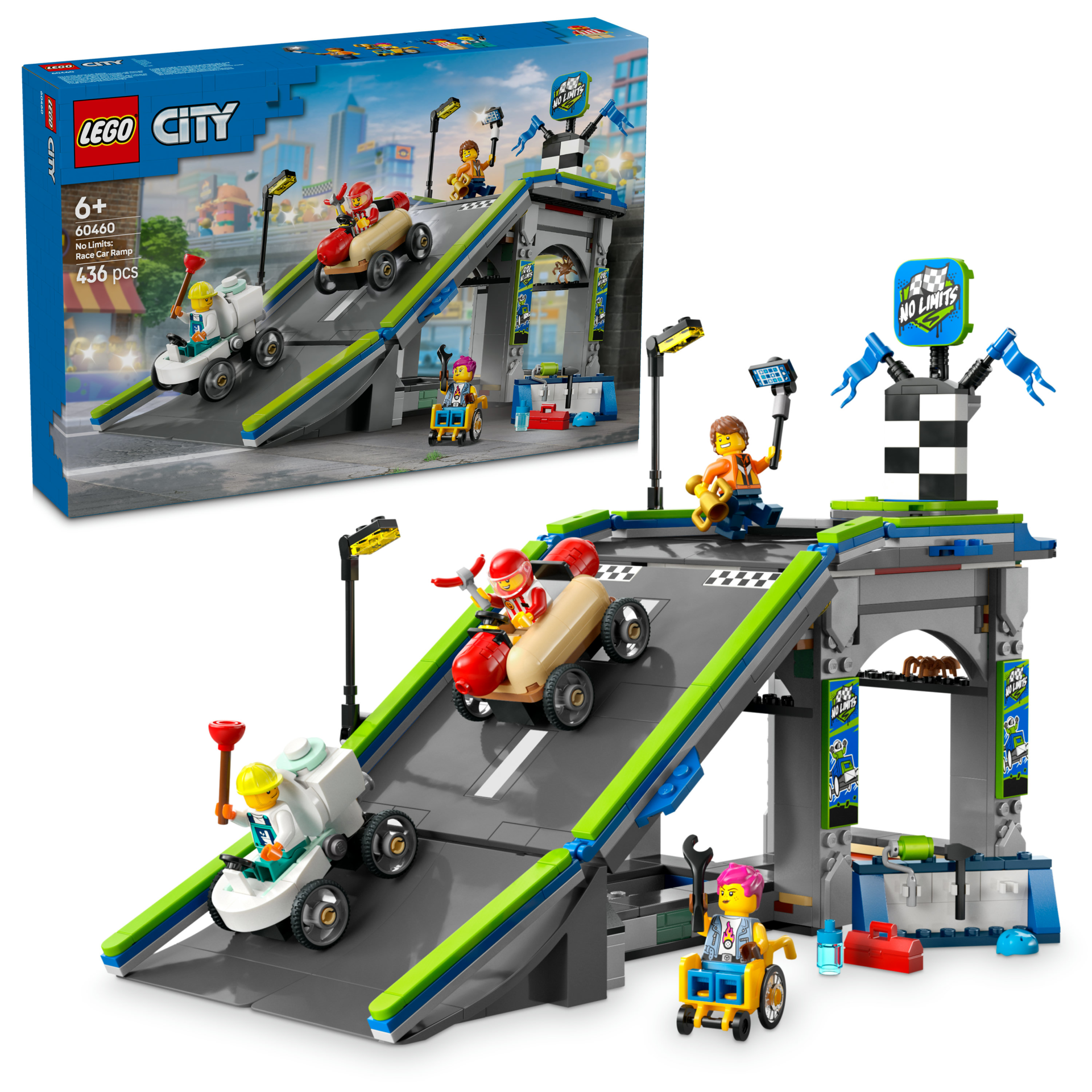 LEGO® City Senin Kuralların: Yarış Arabası Rampa Parçası Soapbox Yarışı Seti 60460