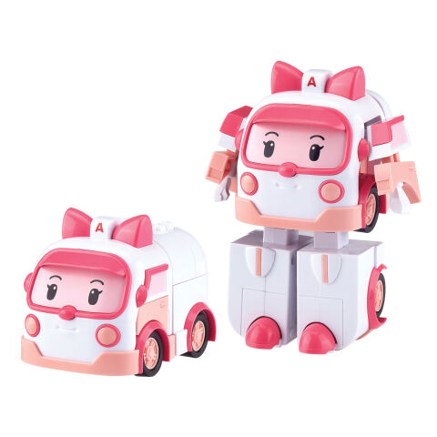 Robocar Poli Transforming Robot Figür- AMBER
