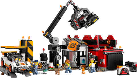 LEGO® City Hurdalık ve Arabalar, 7 Yaş ve Üzeri İçin Hurdalık İşçisi Oyuncağı 60472