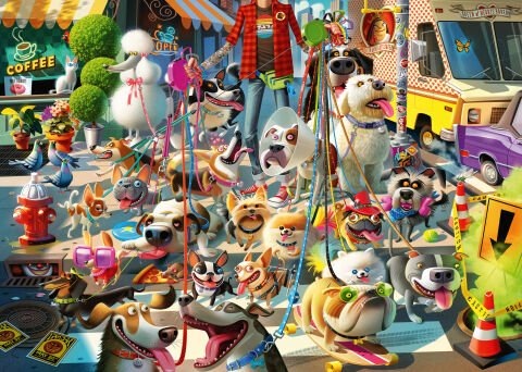 1000 Parça Puzzle Köpekler