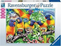 1000 Parça Puzzle Papağanlar