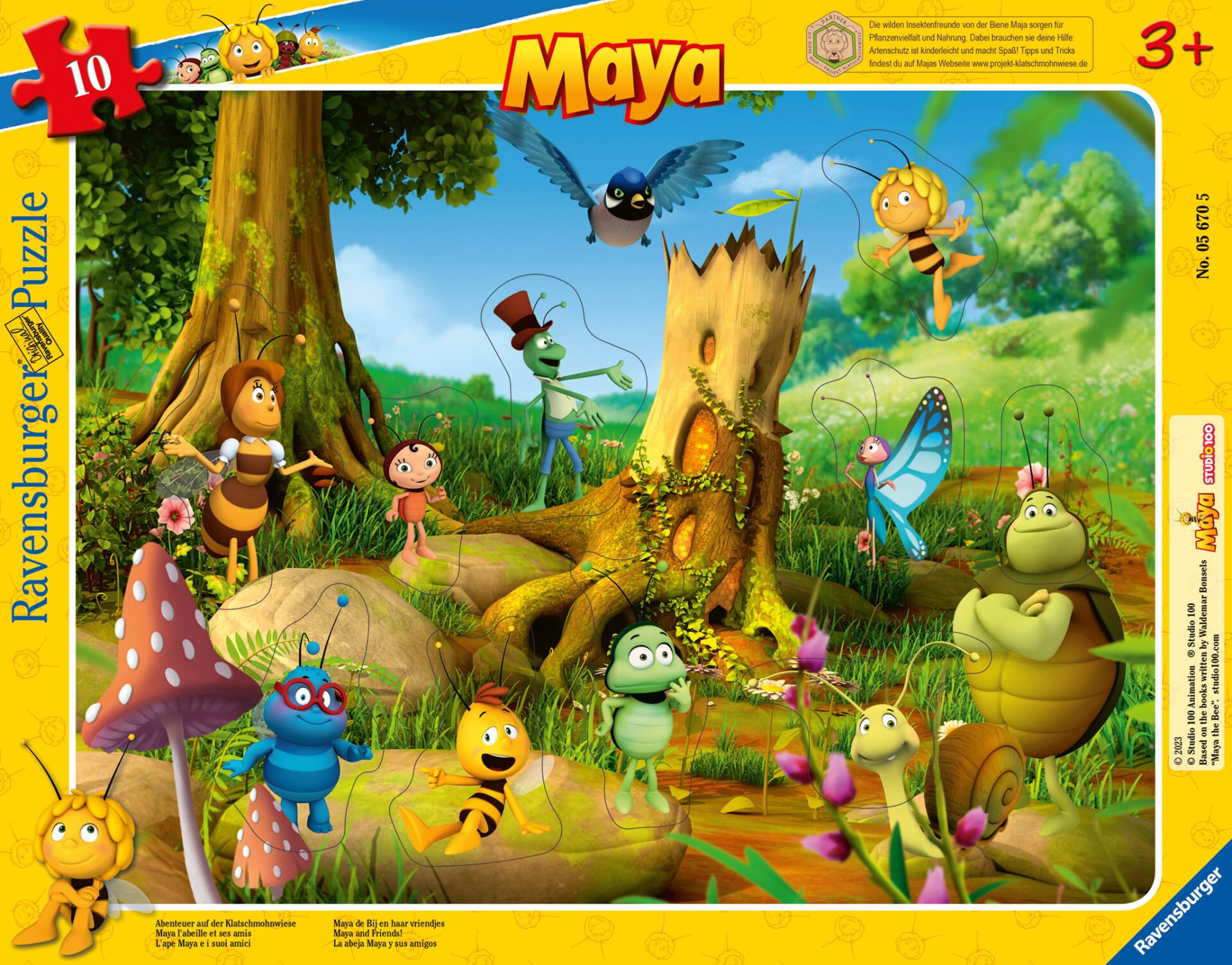 10 Parça Çocuk Puzzle Arı Maya