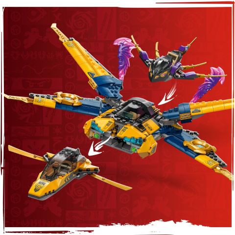LEGO® NINJAGO® Ras ve Arin'in Süper Fırtına Jeti Oyuncağı 71833