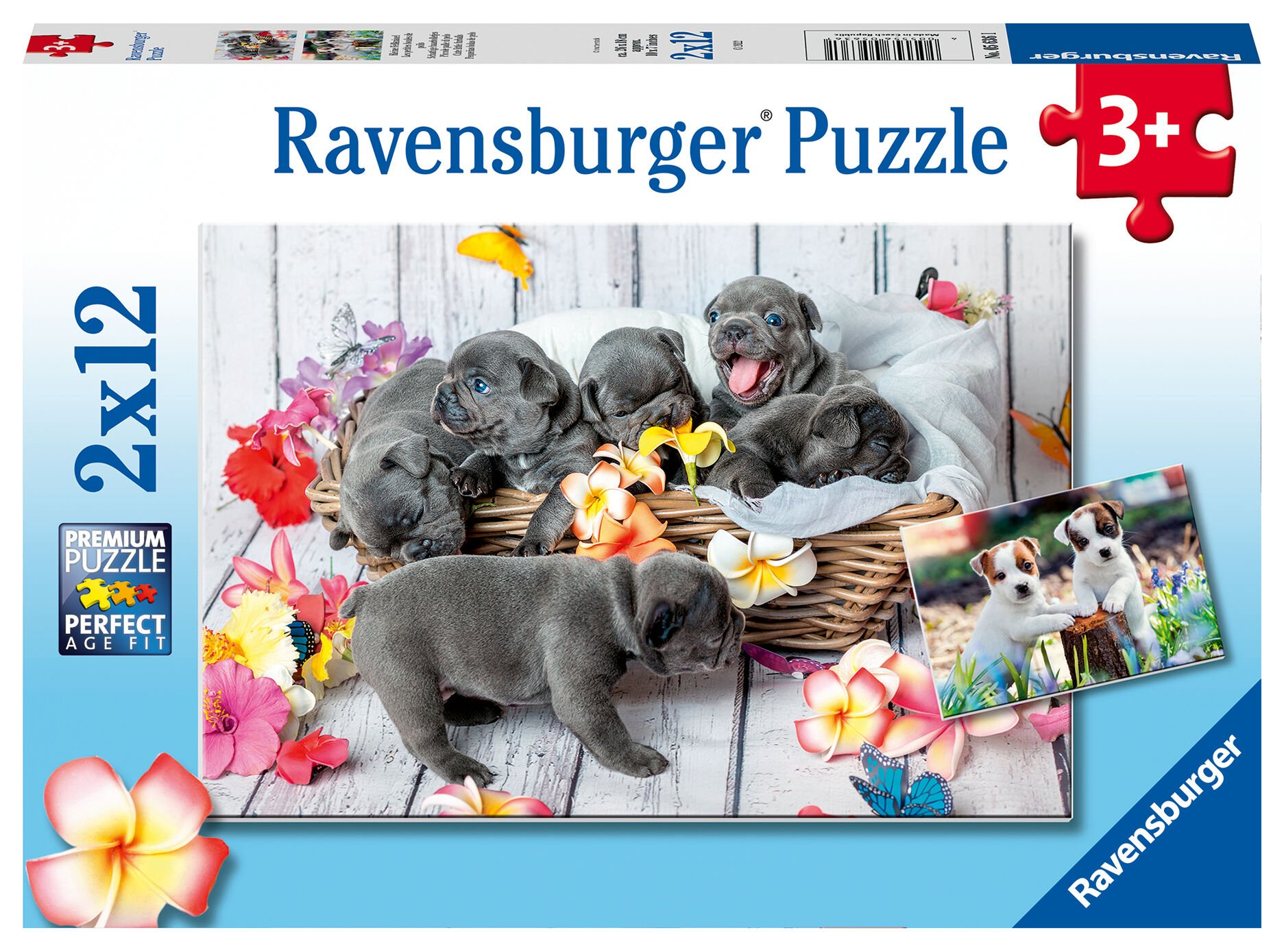 2x12 Parça Puzzle Yavru Köpekler