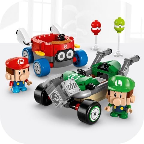 LEGO® Super Mario™: Mario Kart™ – Baby Mario ile Baby Luigi Oyuncağı 72034