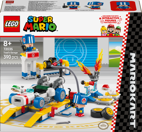 LEGO® Super Mario™: Mario Kart™ – Toad’un Garajı, Nintendo® Karakter Hediyesi 72035
