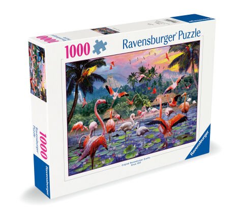 1000 Parçalı Puzzle Flamingolar