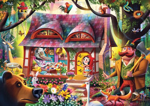 1000 Parça Puzzle Kırmızı Başlıklı Kız