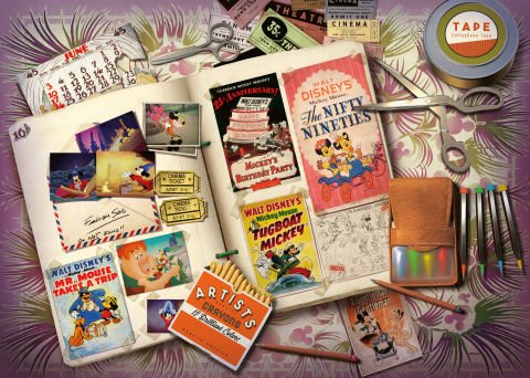 1000 Parça Puzzle Walt Disney Mickey Mouse 1940'lar