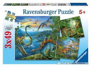 3x49 Parça Puzzle Dinozorlar