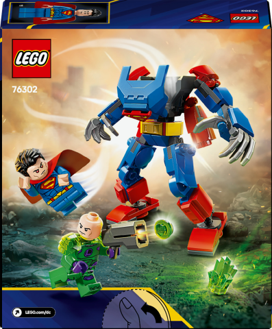 LEGO® DC Superman™ Robotu, Lex Luthor™’a Karşı Süper Kahraman Oyuncak Figürü 76302