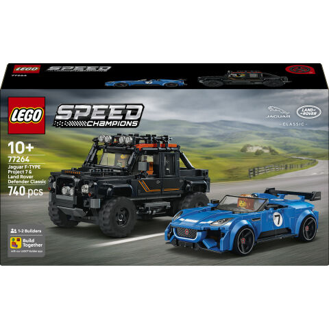 LEGO® Speed Champions Jaguar Project 7 ve Land Rover Defender 77264