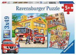 3x49 Parça Puzzle İtfaiye