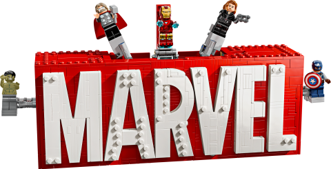 LEGO® Marvel: MARVEL Logosu ve Minifigürleri, İnşa Edilebilen Set 76313