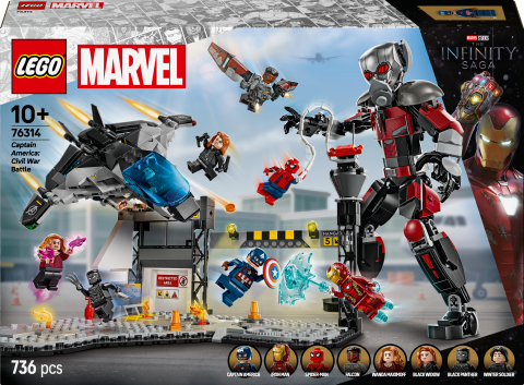 LEGO® Marvel Kaptan Amerika: Kahramanların Savaşı Aksiyon Savaşı İnşa Edilebilen Oyun Seti 76314
