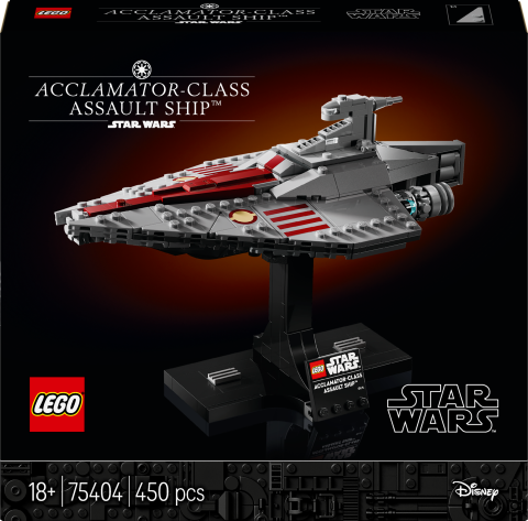 LEGO® Star Wars™ Acclamator Sınıfı Hücum Gemisi, İnşa Edilebilen Starship Modeli 75404