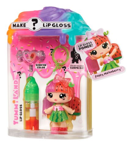 Yummiland Poppy Melonberry Bebeği ve Dudak Parlatıcısı - Gizemli Renk Serisi