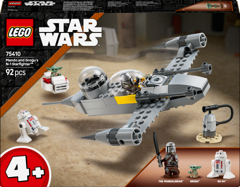 LEGO® Star Wars™ Mando ve Grogu'nun N-1 Starfighter™’ı Yapım Oyuncağı 75410