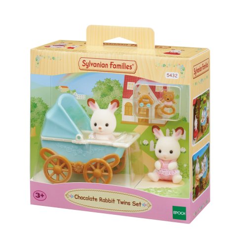 Sylvanian Families Çikolata Kulaklı İkiz Tavşan Bebek