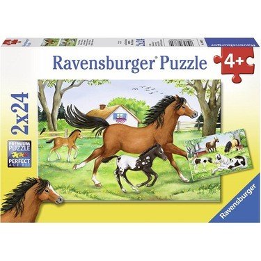 2x24 Parça Puzzle World of Horses
