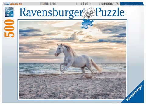 500 Parça Puzzle Beyaz At